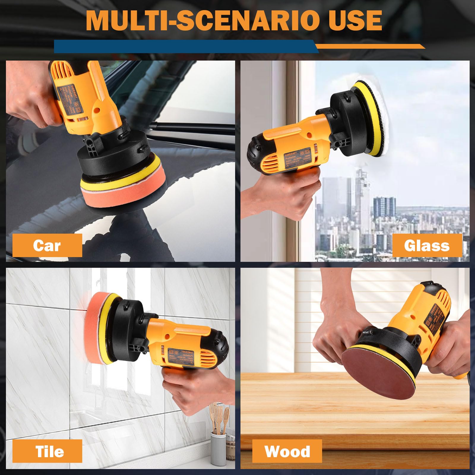 CJC Car Buffer Polisher - Restore Vehicle Shine -6 CJC Car Buffer Polisher - Restore Vehicle Shine -6