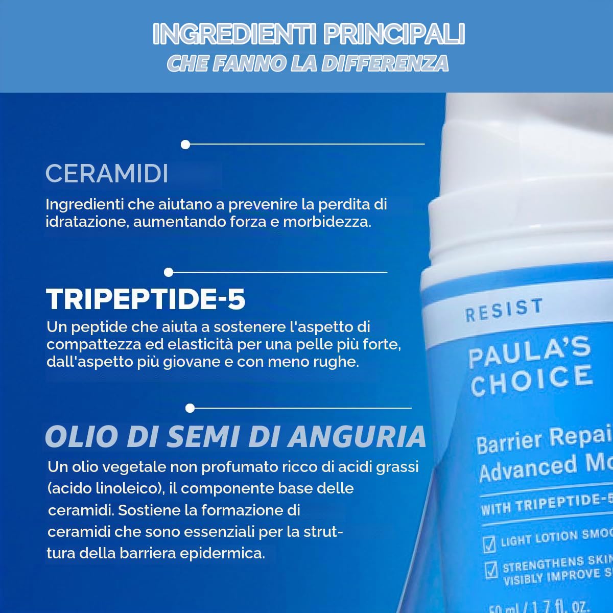 Paula's Choice Advanced Crema Notte, Rafforza e Leviga la Pelle, 50 ml | Anti-Age Crema Viso - Crema Leggera - Rinforza e Leviga - Favorisce L'elasticità Per Una Pelle Più Soda - con Ceramidi