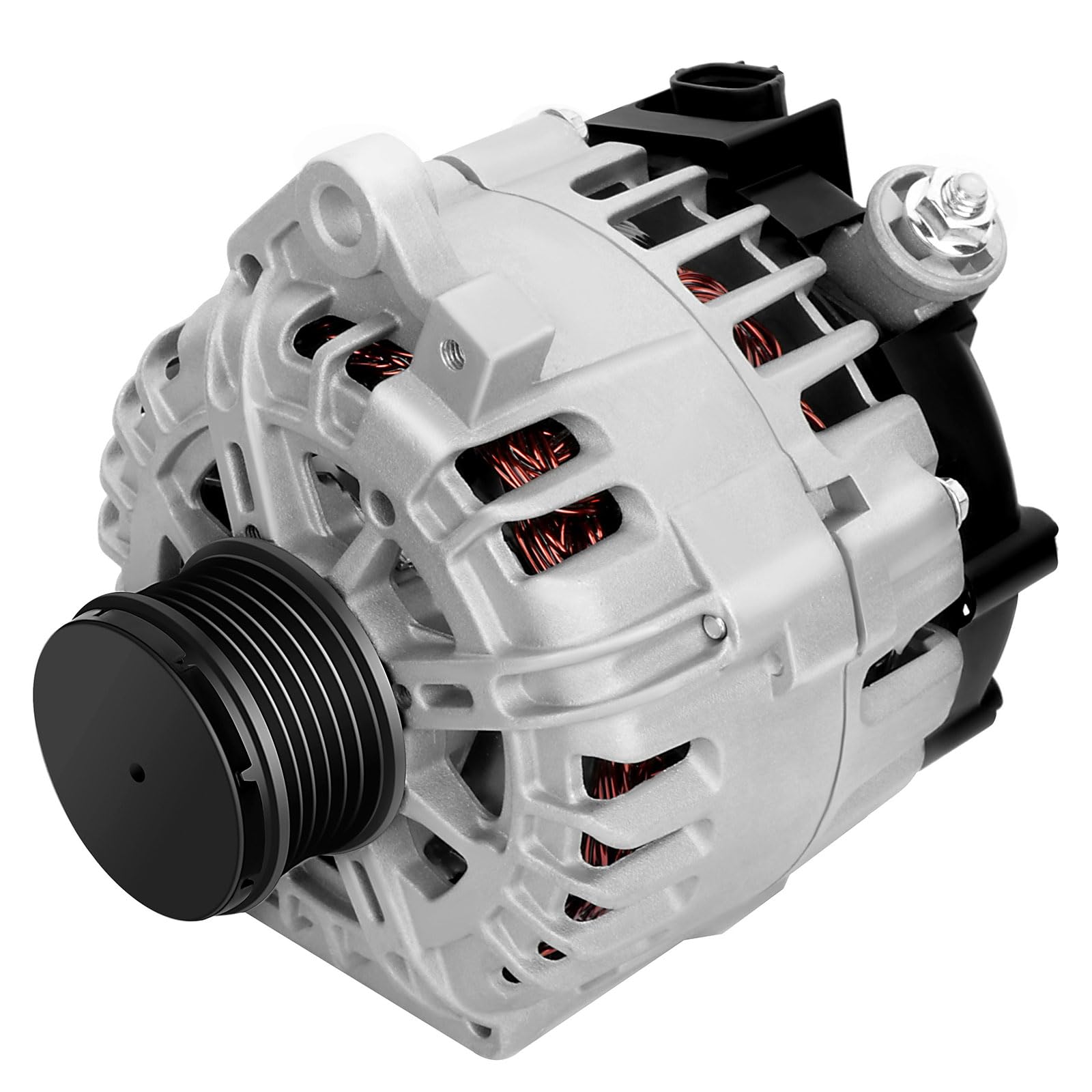 Photo 1 of 11258N Alternator Replacement fit for Nissan Altima 2.5L 2007-2012, Rogue 2.5L 2011-2013, Sentra 2.5L 2007-2012 Repacle 110Amp New Alternator