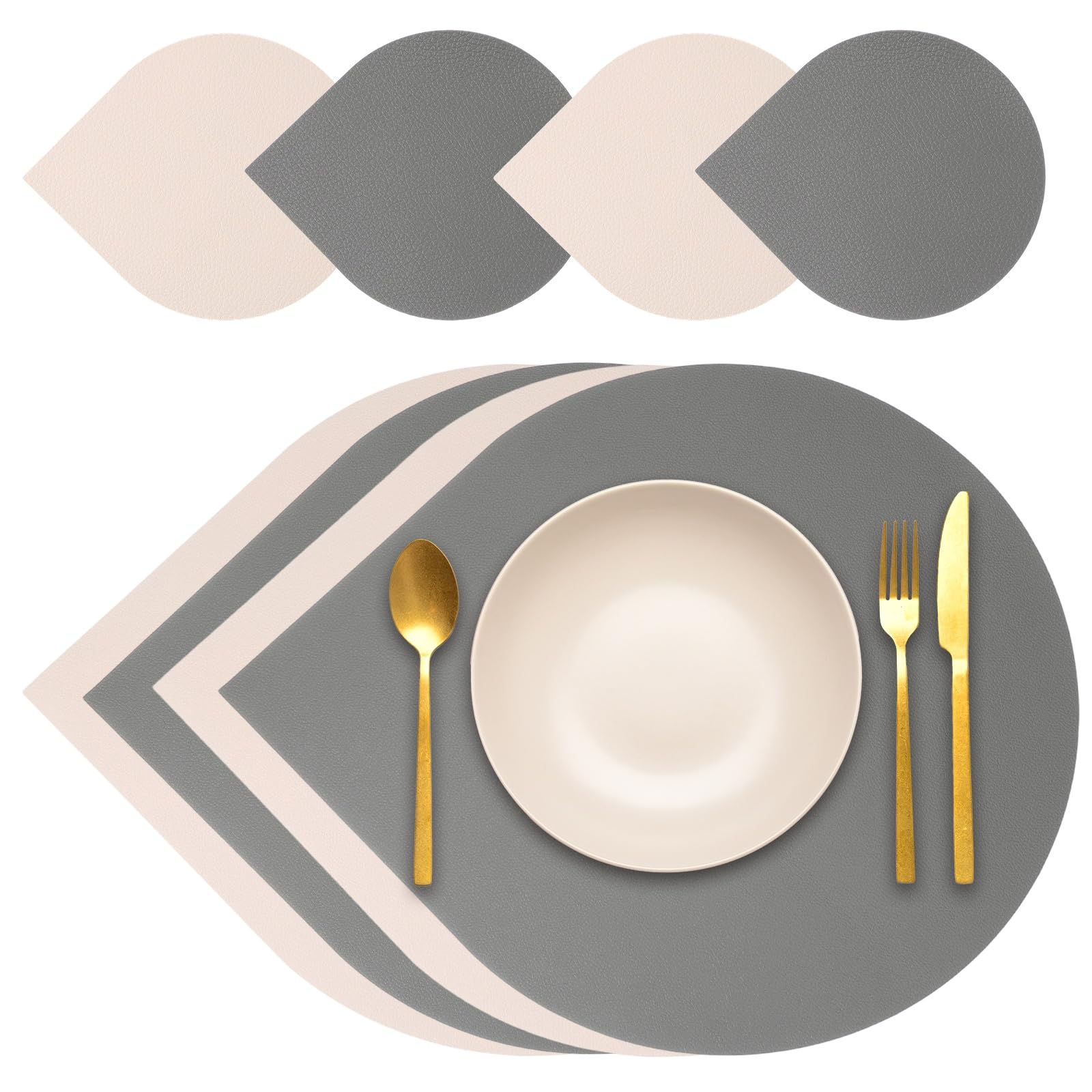 Set de table imperméable anti tache et anti chaleur lot de 4