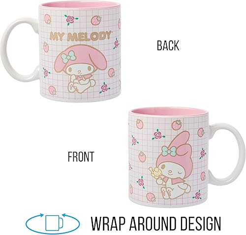 Miniatura 156 de Silver Buffalo Sanrio Hello Kitty and Friends Kuromi Poses - Taza de cerámica, 20 onzas