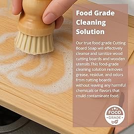 Specialist Board Cutting Board Cleaning Kit by the Block & Board Company | Food Grade Soap & Oil | Cleans & Restores Wood, Butcher Block, Countertop & Utensils | 2 Piece Set
