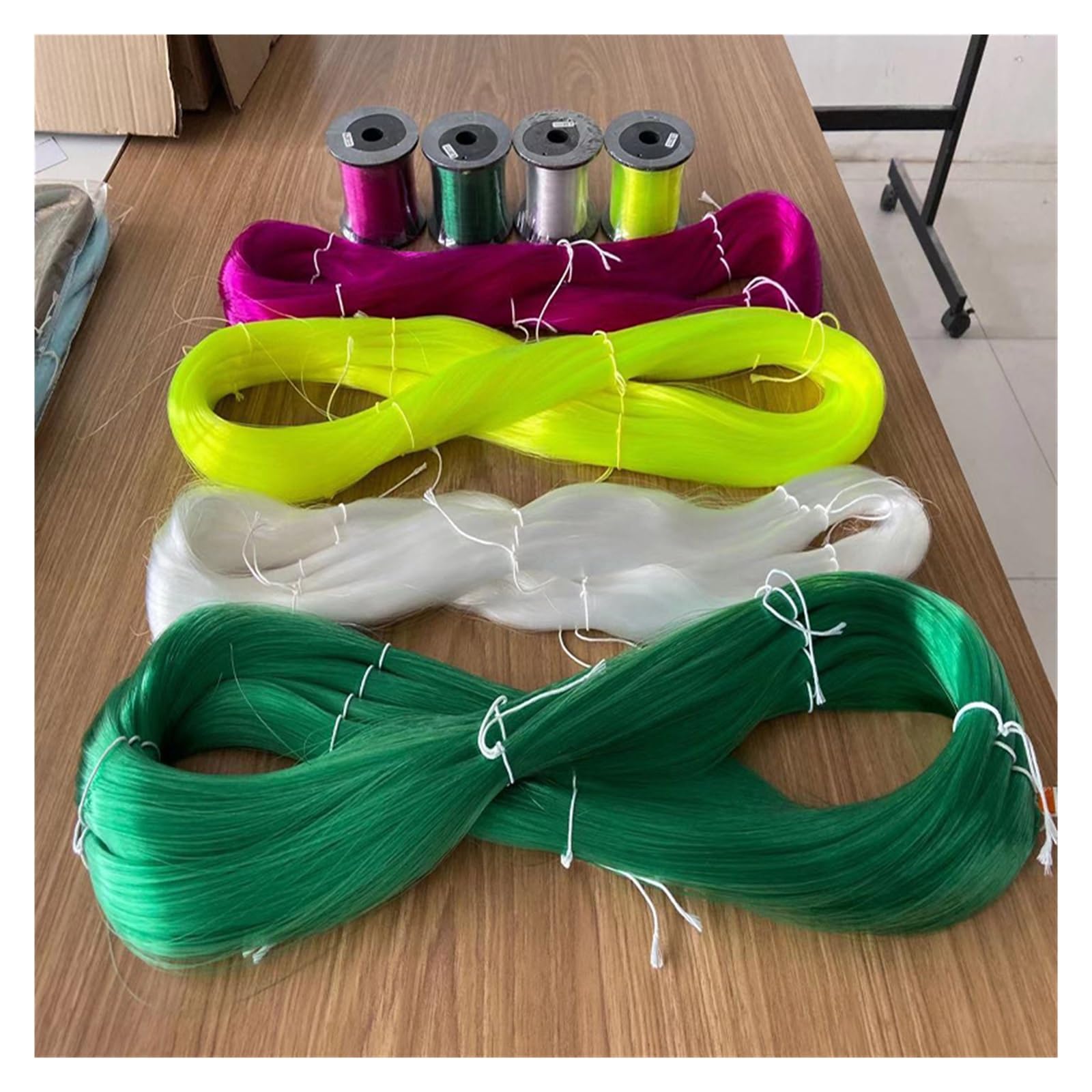 SONLED 2 Stück 1000 m Nylon-Angelschnur, superstarke Monofilamentschnur (Color : F, Größe : 0.430mm-7.0)