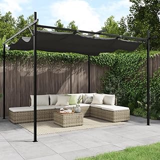 10 Grape Pergola Ideas for Shaded and Productive Gardens 15 Retractable Roof Pergola with Adjustable Canopy, Sturdy Powder-Coated St...