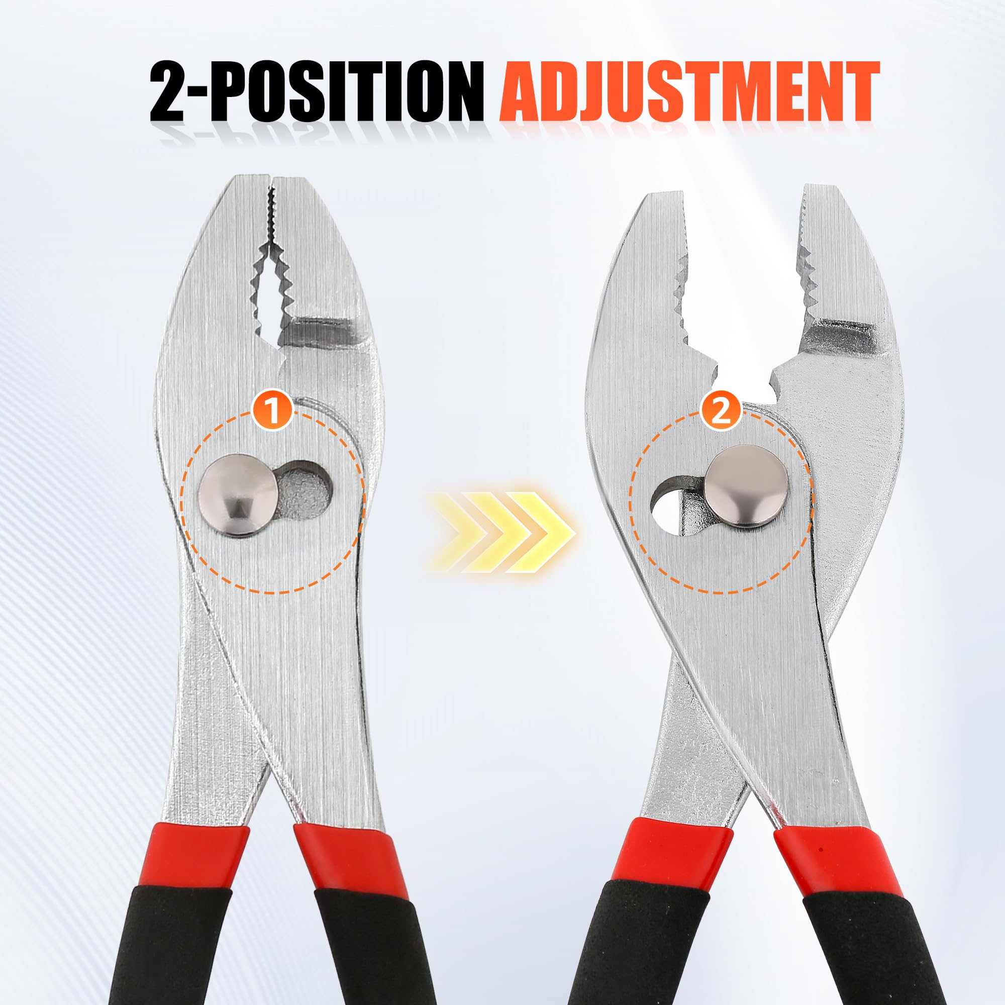 BodunTools 6 Inch Slip Joint Pliers - Heavy Duty Steel -4