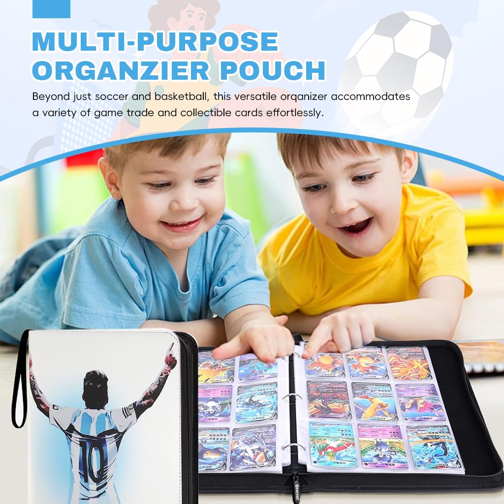 PATPAT Football Cards Binder, Ages 3, 720-Pocket PU Waterproof Cover 3