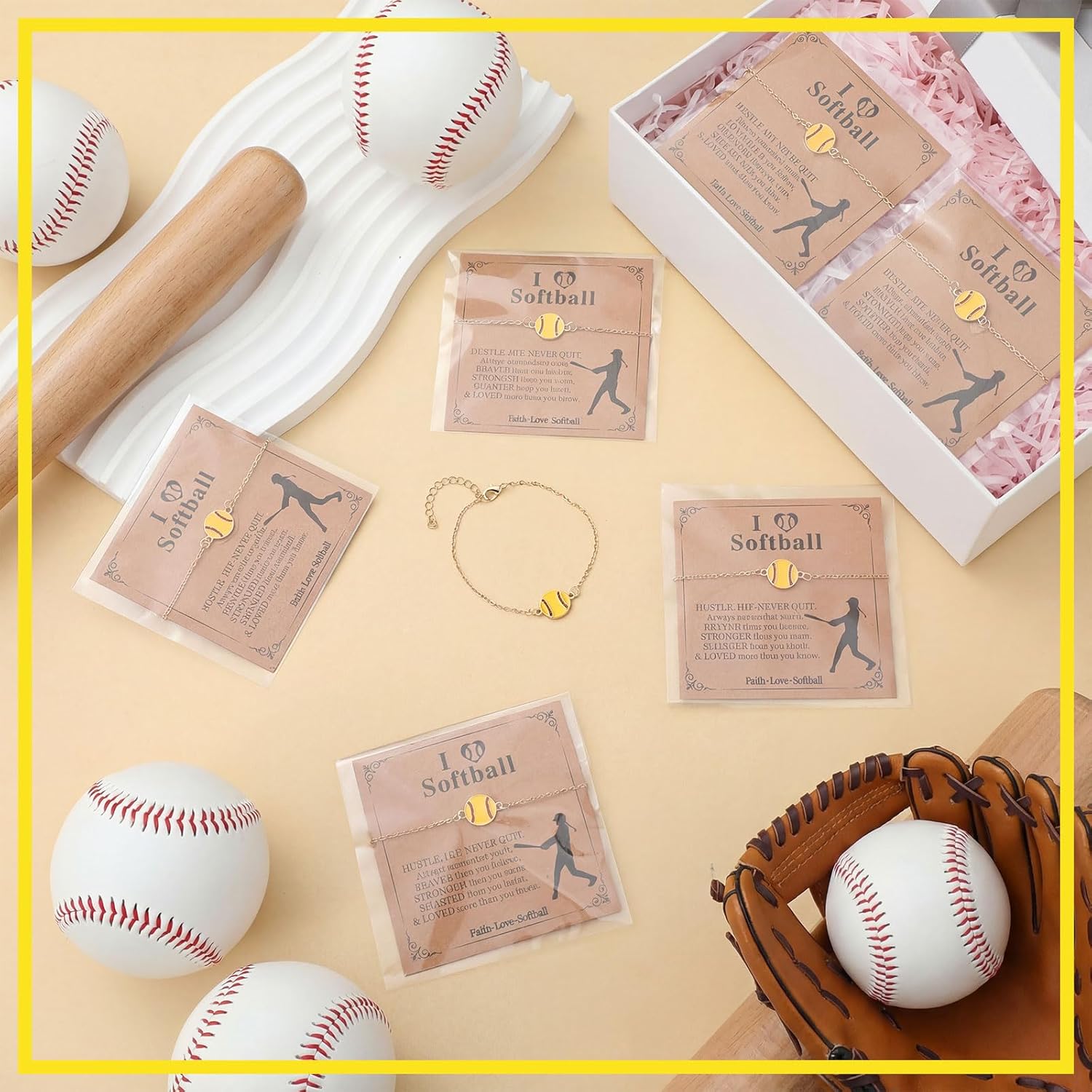 Basketball Volleyball Softball Soccer Bracelet Gifts Senior Night Gift Volleyball Softball Soccer Party Favor Sport Team Gift for Teen Player - Image 2