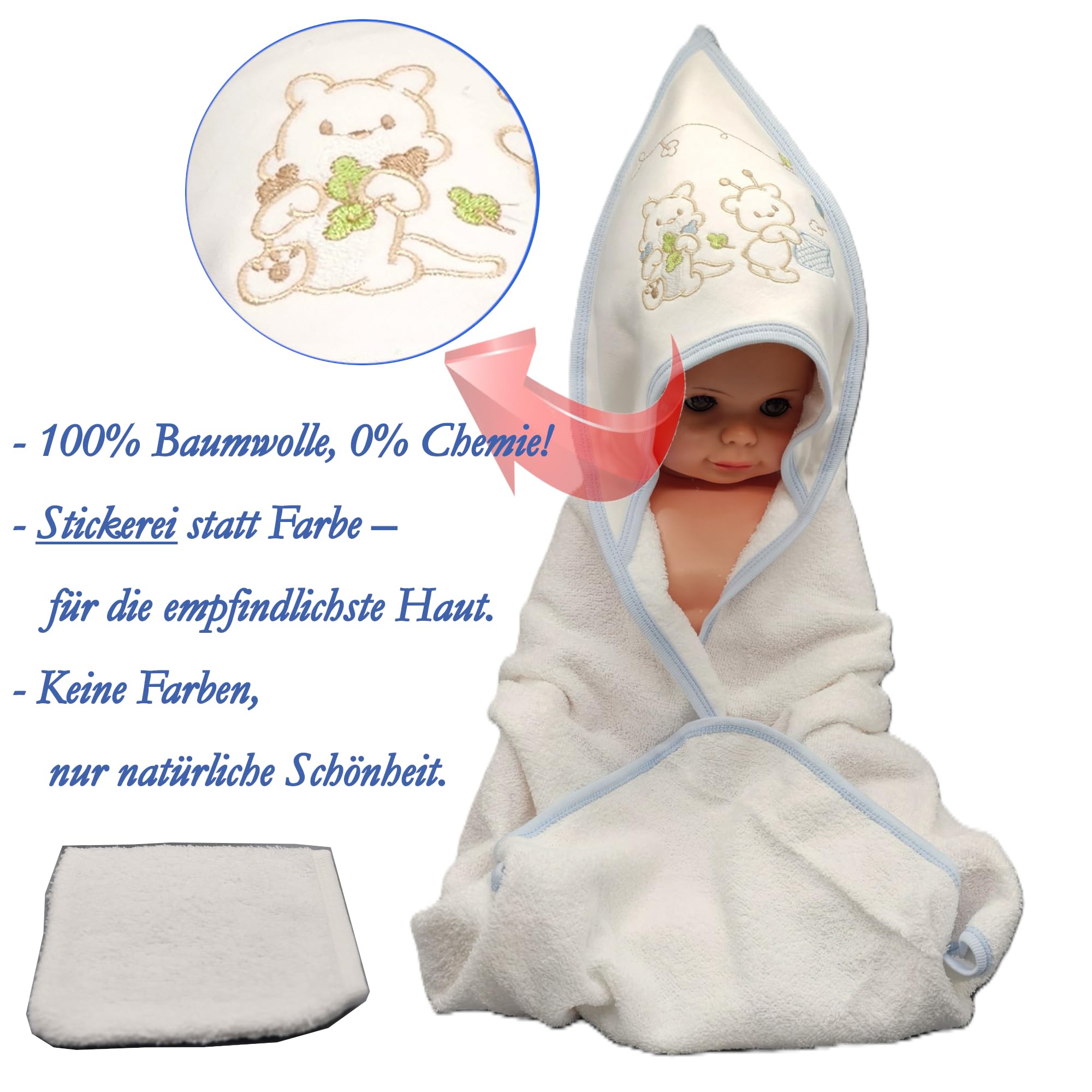 Blue Eyes Set de regalo para recién nacidos, 100 % algodón natural, equipamiento inicial, ropa unisex, set de regalo para bebés de 0 a 4 meses, 10 piezas (azul estrella)