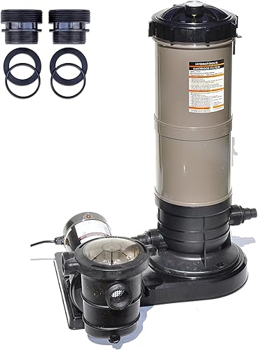 Miniatura 9 de HYDROTOOLS Bombas de filtro de arena y cartucho para piscinas sobre el suelo Sistemas de limpieza de 12-16 pulgadas y 8-40 SF Opciones de bomba