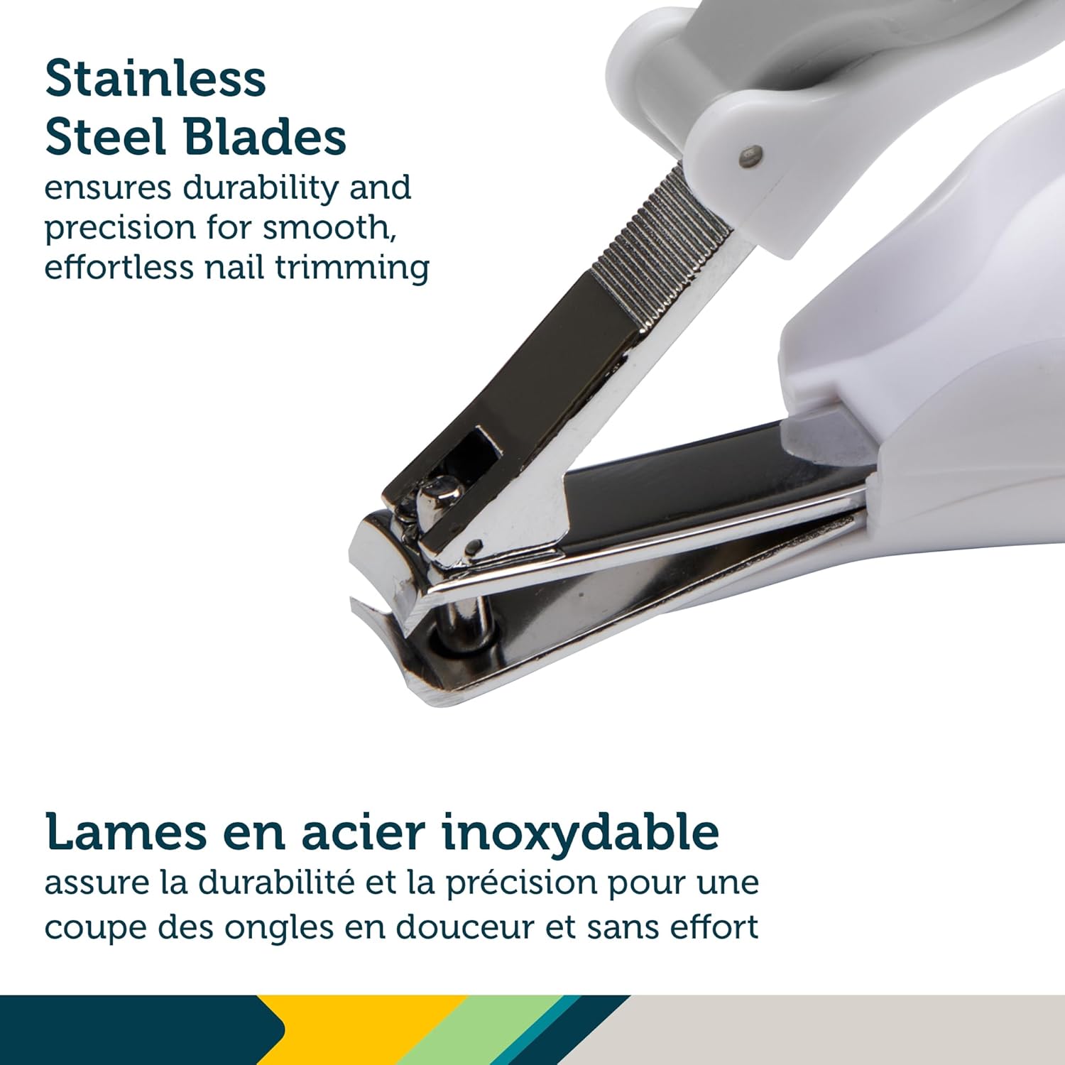 Safety 1st Clear View Baby Nail Clippers, Grey – 5X Magnifying Lens and Easy-Grip Handle, Compact for Diaper Bag Essentials - Image 6