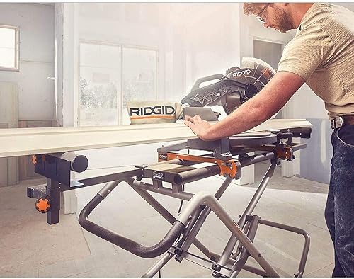 Miniatura 4 de RIDGID Soporte universal para sierra ingletadora móvil con soportes de montaje (renovado)