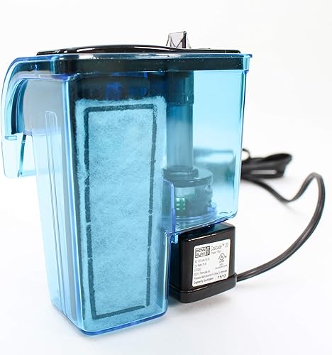 Miniatura 13 de Penn-Plax Filtro de alimentación Cascade 20  Mini filtro colgante con filtración cuádruple  Ideal para instalaciones de agua dulce y salada, (Modelo