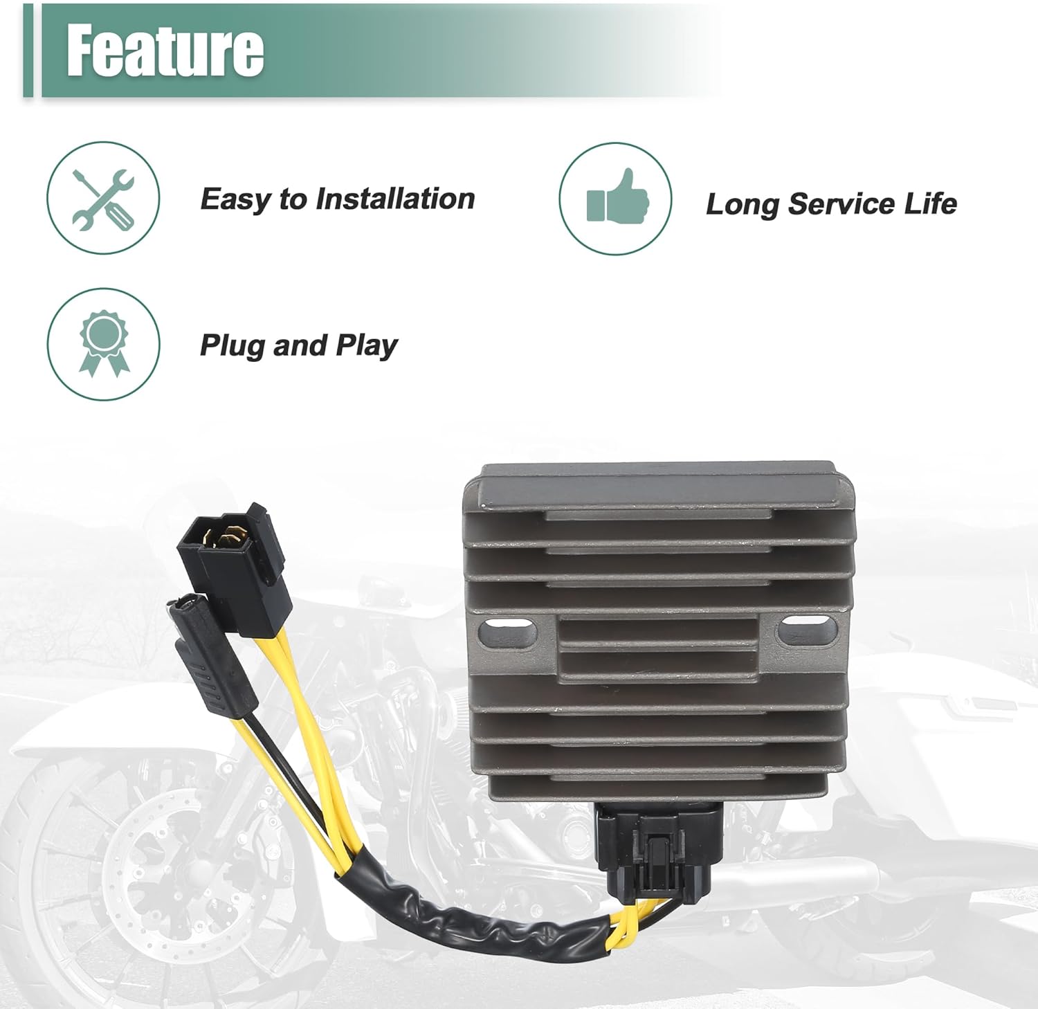 uxcell 1 Pcs Motorcycle Regulator Rectifier Replacement for Arctic Cat 400 2X4 2000-2001 for Arctic Cat 400 4X4 2000-2001 for Arctic Cat 500 4X4 1999