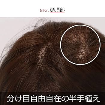 Amazon.co.jp: (私元気) 医療用 ウィッグ 人毛 ふんわり