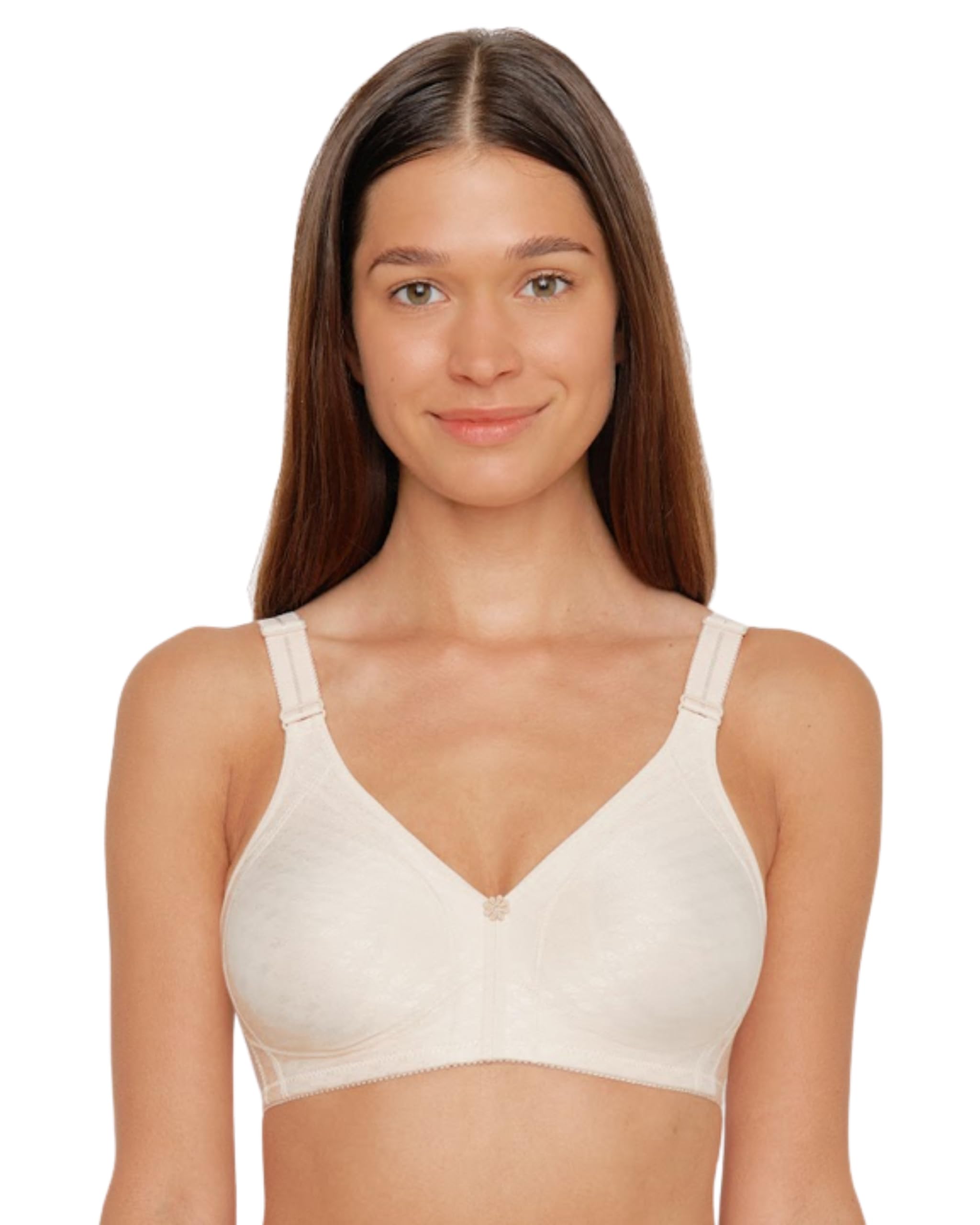 SUSA BH ohne Bügel Longline BH Classics I Bügelloser BH mit femininer Optik durch Spitzeneinsatz I Halbtransparenter BH mit 3-teilig genähten Cups