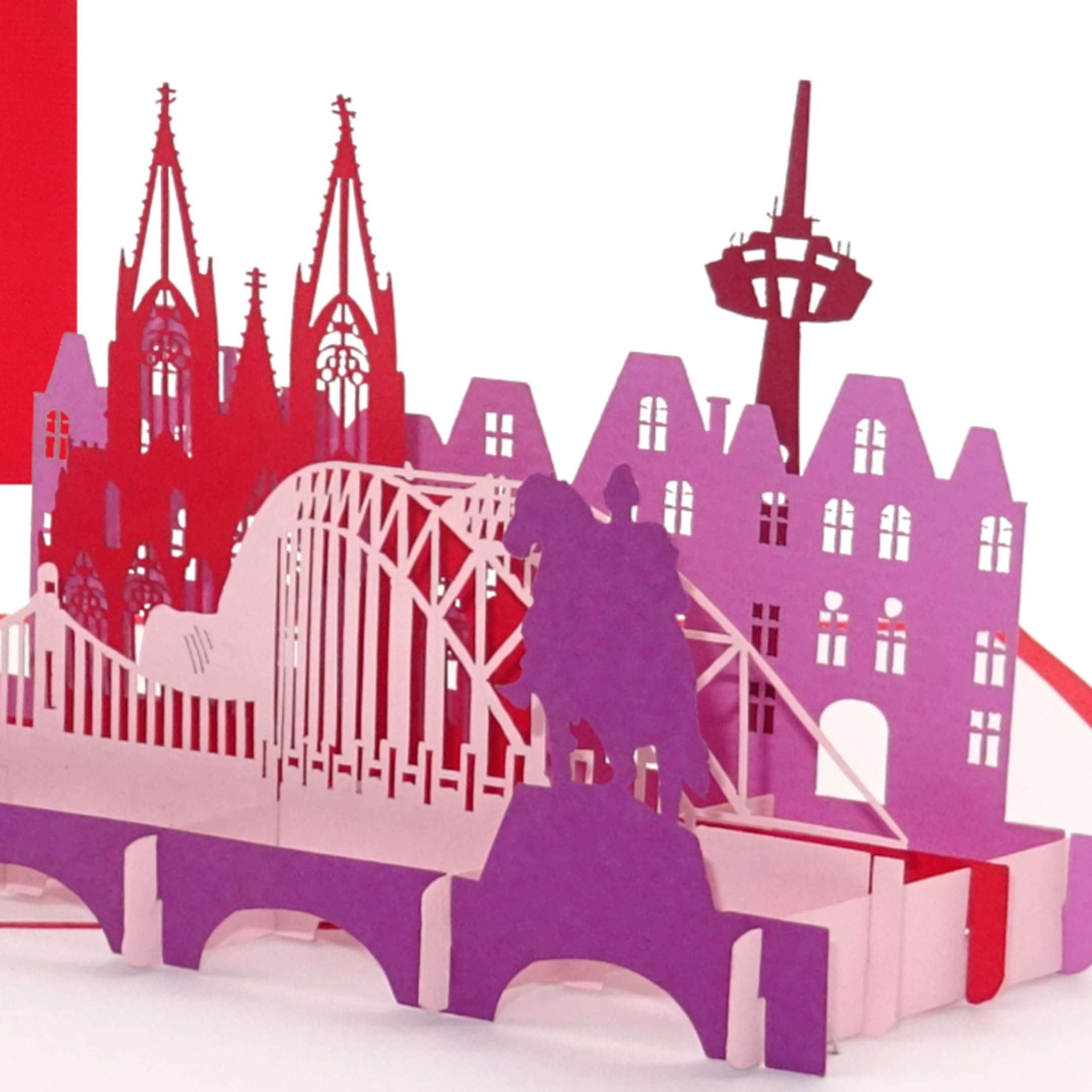 Biglietto Pop-Up 3D Cattedrale Di Colonia – Auguri Compleanno, Matrimonio, Souvenir Con Busta – Fatto A Mano, Regalo Originale - 5