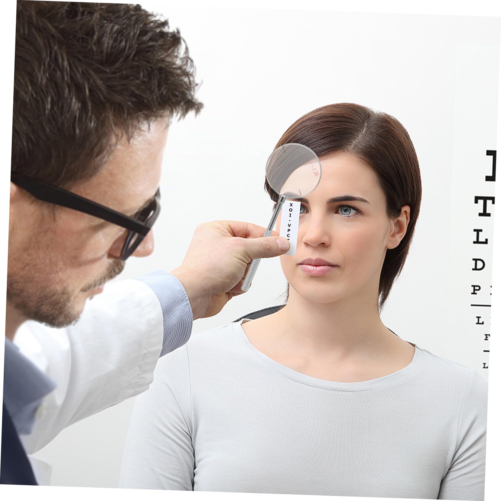 Set di strumenti ottici per la prova delle lenti a cilindro incrociato, kit di diottrie e correzione assiale di 45 gradi, accessori per optometria (0,25/0,5)