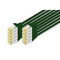 DIGITUS Cavo LAN Cat 6A – 0,5 m – 10 pezzi – S/FTP schermato – 10 Gbit/s – 500 MHz