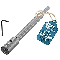 Vista 1 de Fulton Extensión de Broca Forstner de 6" – Extensión de Broca de Acero Resistente de 3/8", Añade Profundidad de Perforación de 5-5/8" a las Brocas