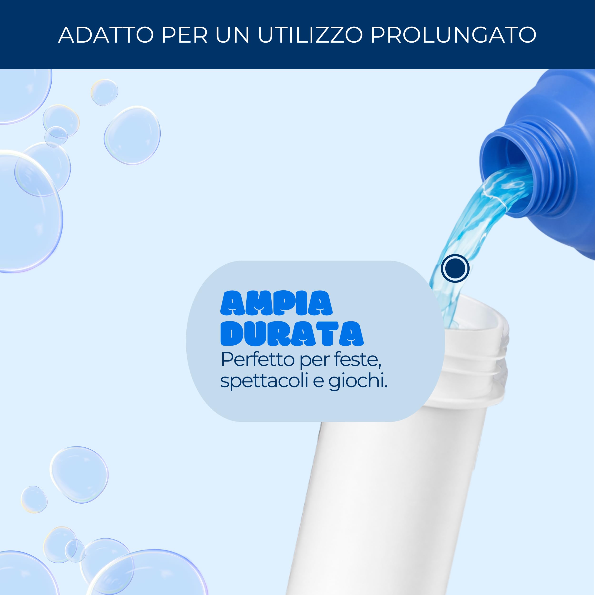 Bubble World 103.568500 - Liquido per bolle di sapone giganti, 1 litro