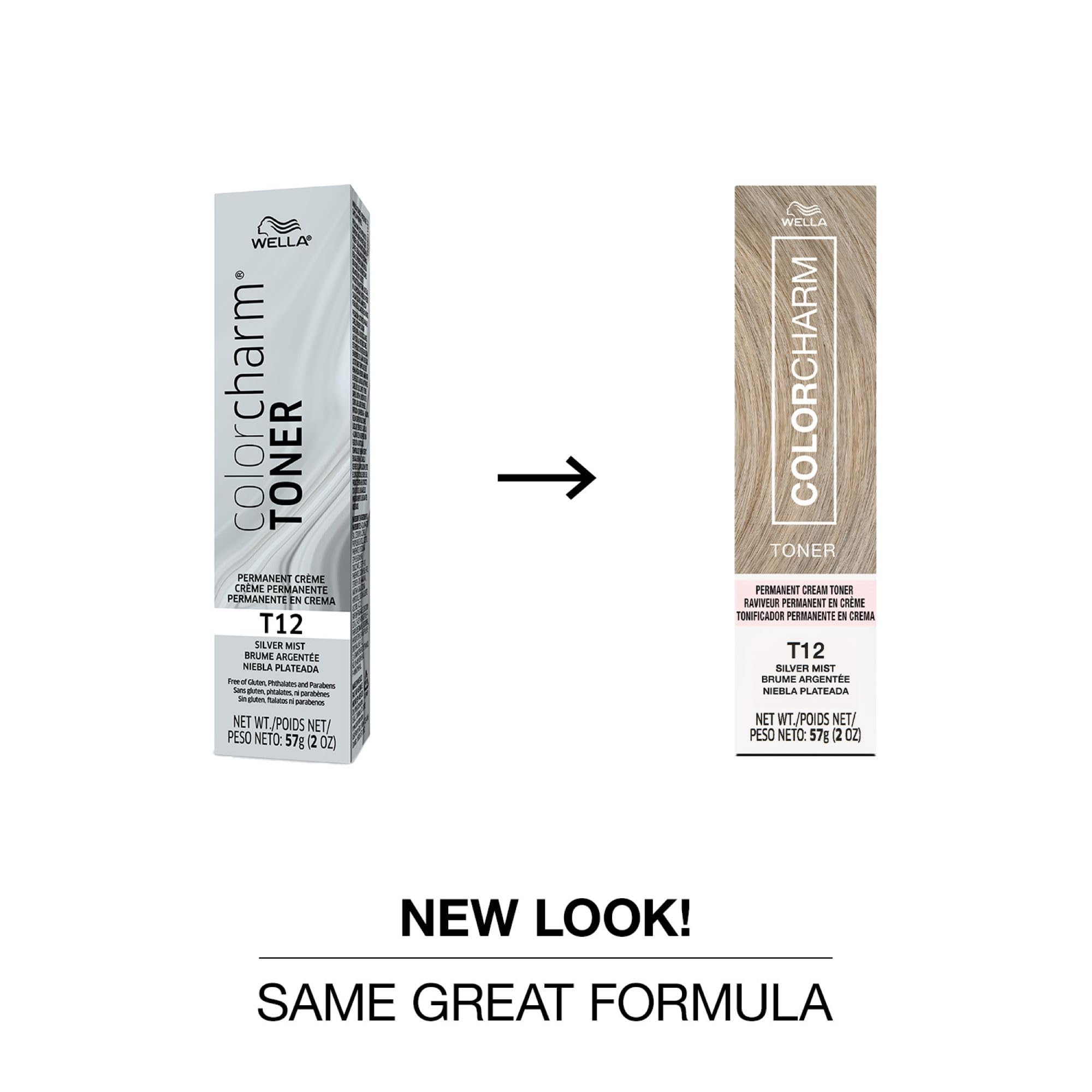 COLORCHARM Permanent Crème Hair Toner | Free of Animal-Derived Ingredients, Parabens Free & Gluten Free | 2 oz