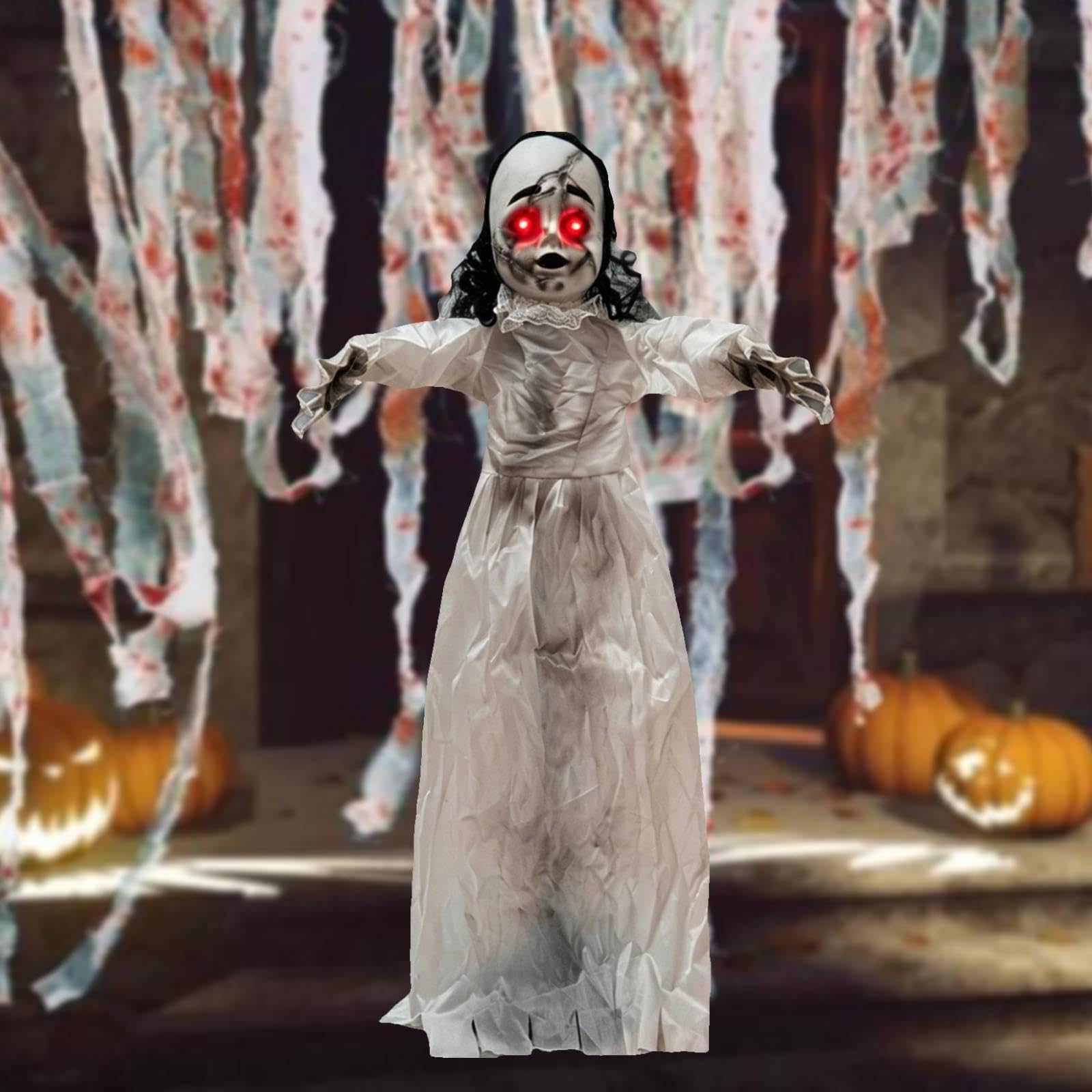 Decoraciones de Halloween para El Jardín, Decoraciones Espeluznantes de Halloween, Muñeca Que Camina