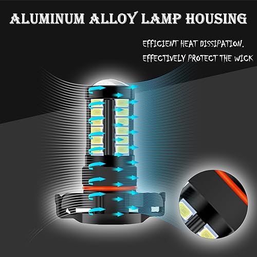 Miniatura 5 de 2 bombillas LED antiniebla H16 o DRL, luz blanca fría de 6500 K, súper brillante 5730 33-SMD 12V, apto para automóviles, camiones, SUV, camionetas