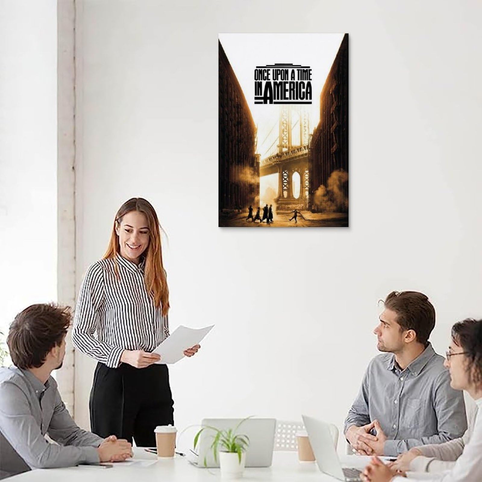 Poster Su Tela Once Upon A Time In America – Decorazione Da Parete Per Soggiorno, Camera E Ufficio, Antivegetativo E Impermeabile
