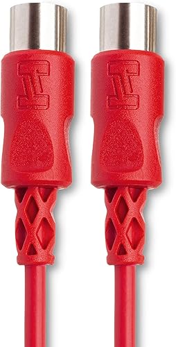 Miniatura 3 de Hosa MID-310RD Cable MIDI DIN de 5 pines a DIN rojo de 5 pines, 10 pies