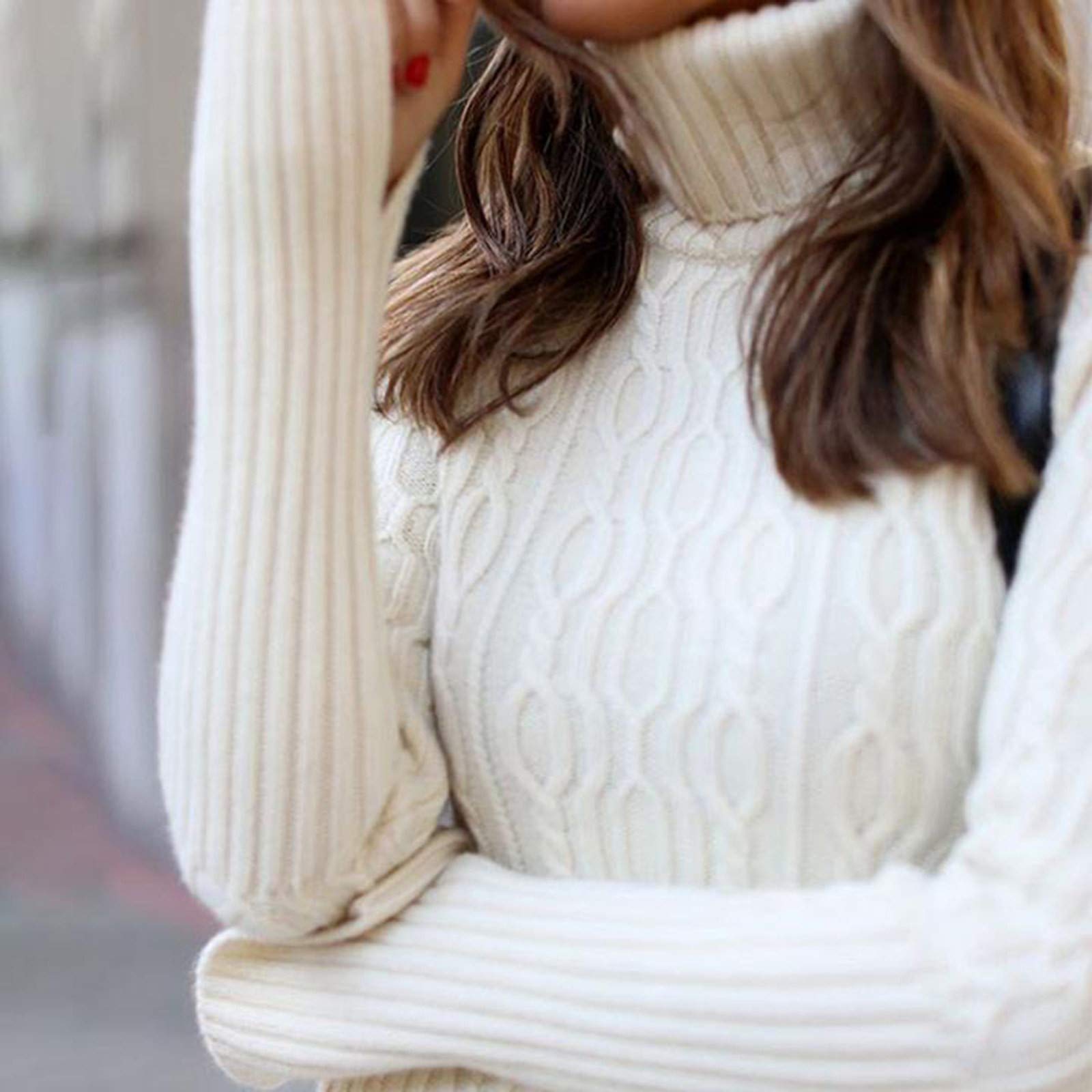 Strickkleid Damen Winter Elegant Strickpullover Kleid Warmer Lässig Strickkleider Minikleid Strick Weihnachtspullover Freizeit Schicke Strickkleider Hoodie Kleid Pullover Kleid