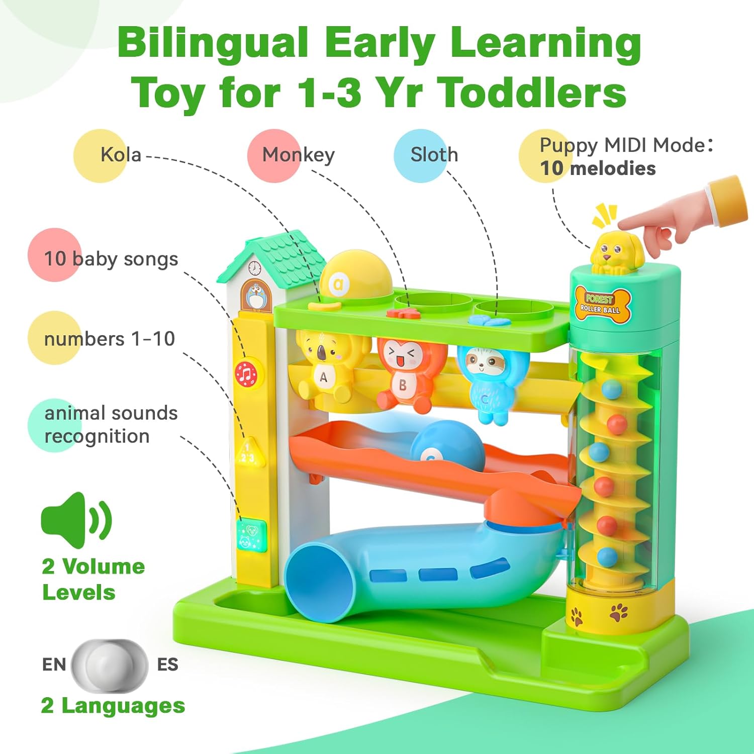 Musical Baby Toys for 1 Year Old Boy Gifts, 1st Birthday Gift First Present for One Yr, Pound A Ball Development Toy for 9-12-18 Months, Interactive Learning Toddler Toys for 1 Year Old Boys Girls - Image 2