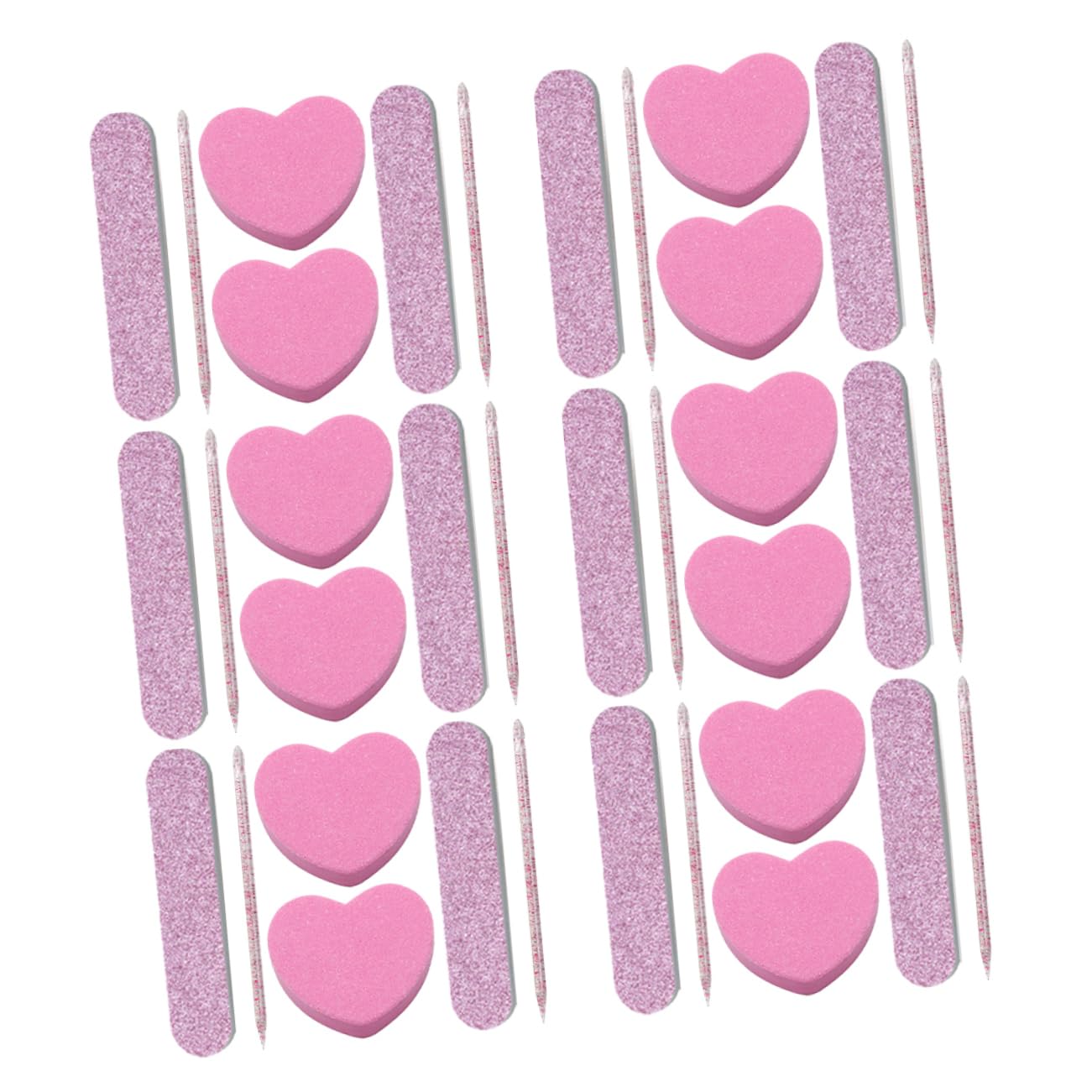 IWOWHERO 20 Sets Manicure Tools Kit with Nail Files Buffer Blocks and Sponge Strips for Precise Nail Care Durable and