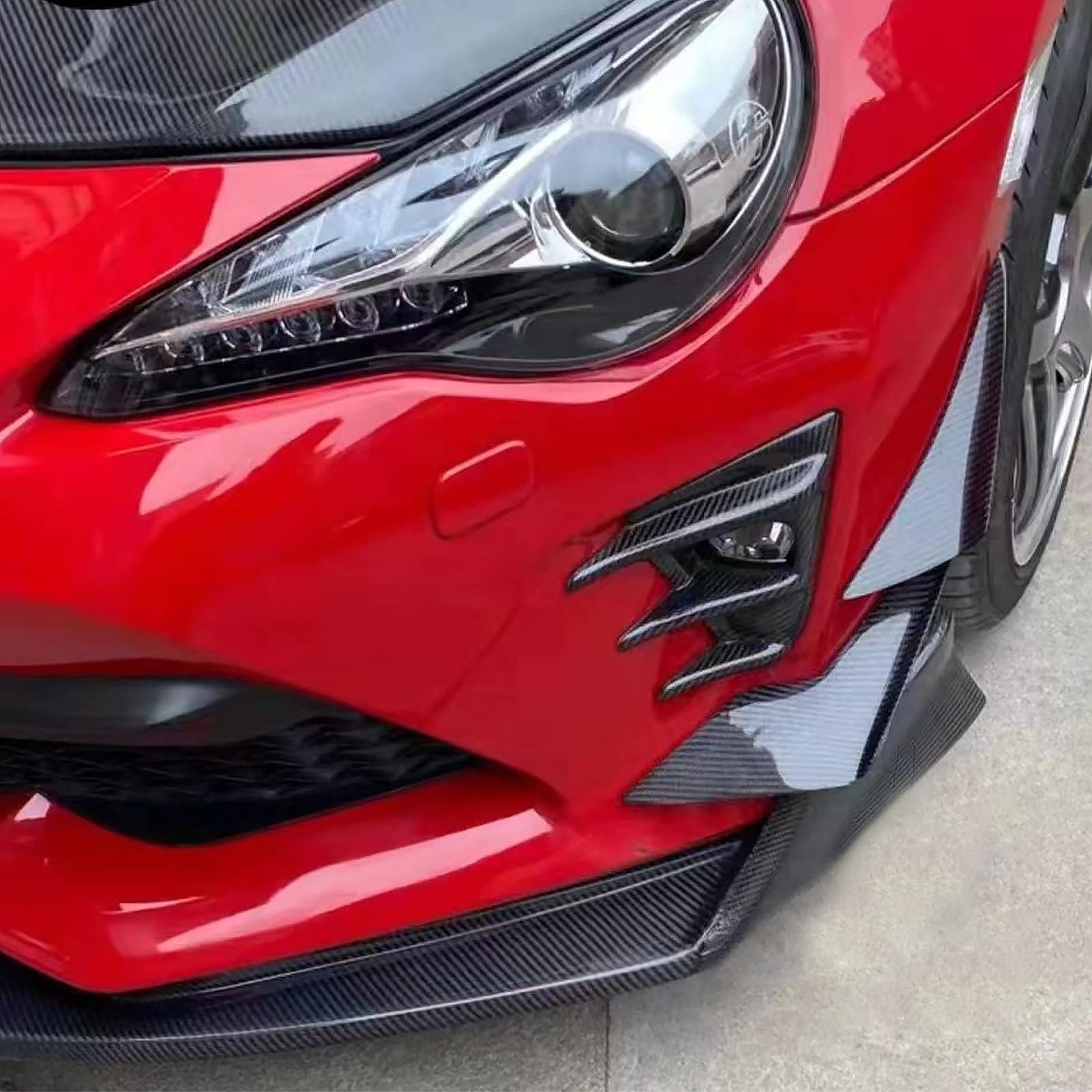 TUBIC Spoiler Anteriore per Auto per Subaru BRZ ZC6/GT86 ZN6 2012-2021 Anteriore Spoiler Diffusore Protezione Dell'auto Frontali Spoiler Lip Kit Corpo
