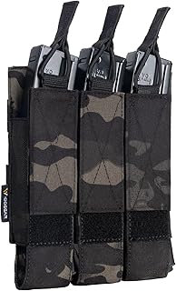 IDOGEAR Triple Mag Pouches Tactical Magazine Pouch Molle Open Top Kriss Mag Pouch for MP5 Magazines - IDOGEAR