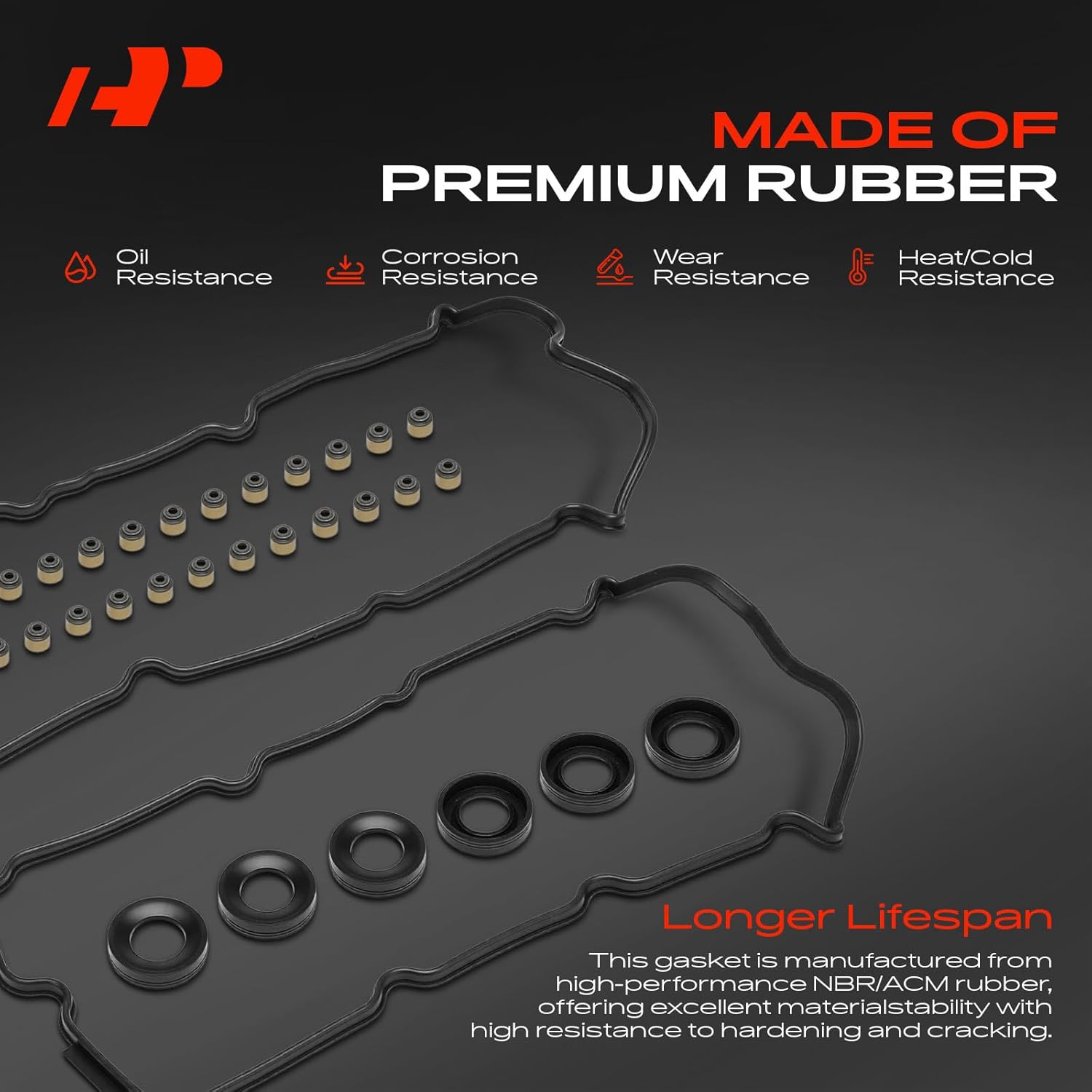 A-Premium Engine Valve Cover Gasket Set Compatible with Nissan Maxima 2000-2001 & Infiniti I30 2000-2001, 3.0L