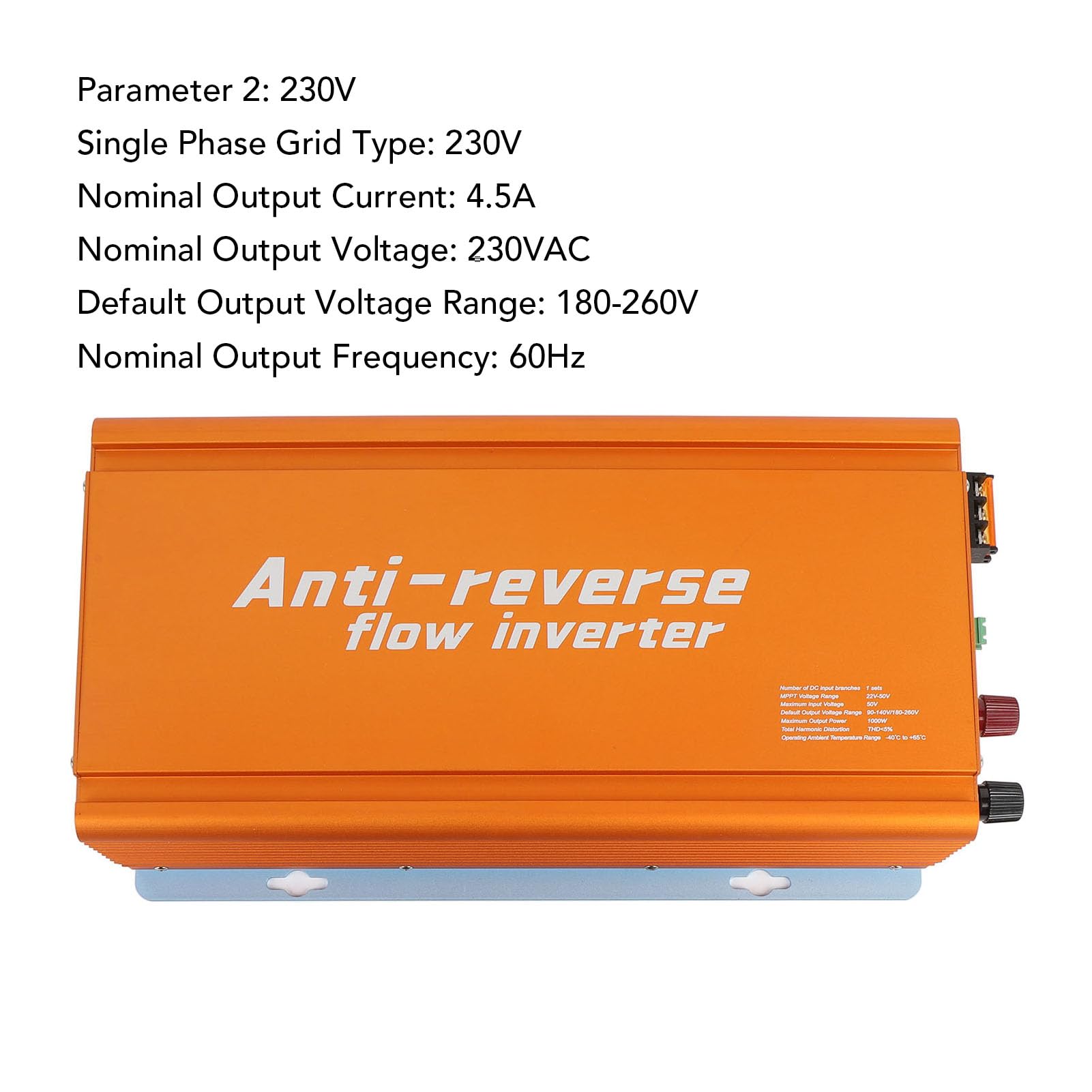 Cocoarm Inverter di Rete, Monitoraggio APP MPPT 1000W per Impianto Solare Domestico (230V)