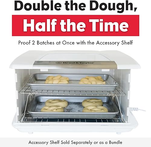 Vista 9 de Brod & Taylor Proofer plegable y olla de cocción lenta (probador con estante de accesorios), color blanco