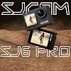 SJCAM SJ6 PRO WiFi 4K60 UHD 24MP 165° Wide Angle 1000mAh 2”/1.3” Dual Screen Action Camera Black