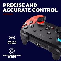GXTrust GXT1246B Muta vezeték nélküli Bluetooth kontroller Nintendo Switch Lite és OLED konzolhoz, 15 óra tölthető akku, rezgés, mozgás, kék 5