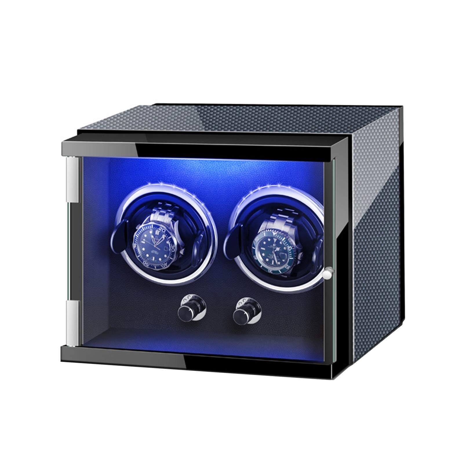 Rotomat do 2 zegarków automatycznych, cichy silnik, oświetlenie LED