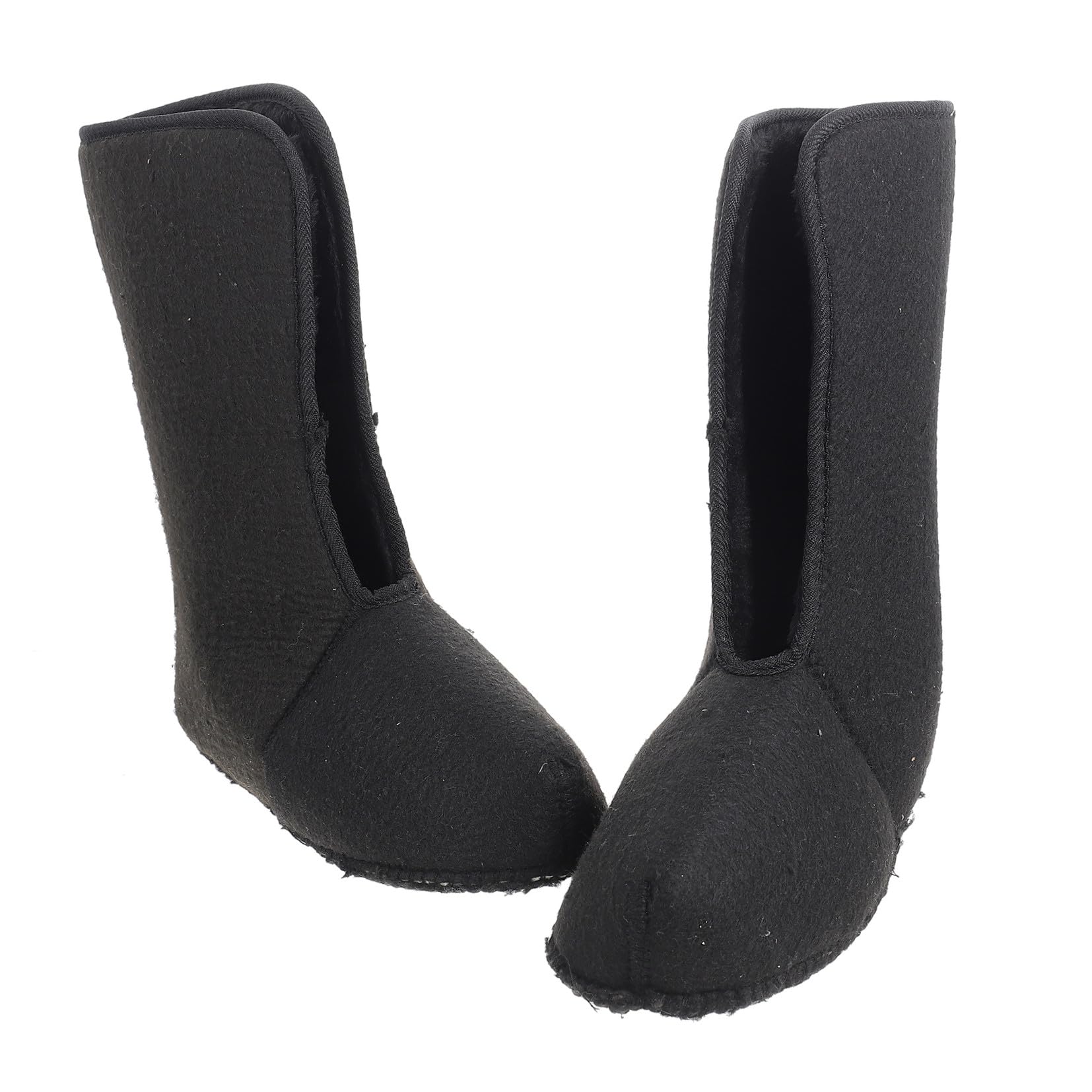 Warme Gefütterte Anglerstiefel mit Plüschfutter Leichtes und Gefrierverhinderndes Innenfutter für Jagd und Winter Schwarze Winterschuhe