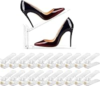 Vista 9 de Paquete de 10 organizadores de ranuras para zapatos, organizador transparente para apilador de zapatos, soporte para zapatos, ahorro de espacio