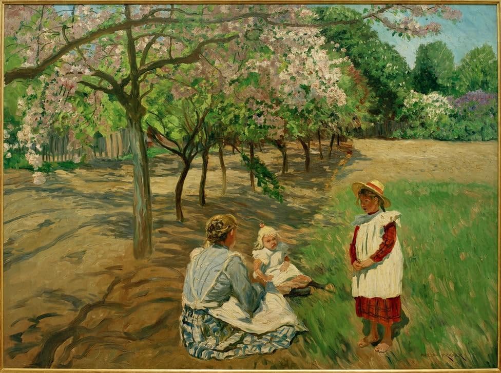 Primavera en Stolpe de Franck cuadro de lienzo de 60x90cm que elimina paredes vacías