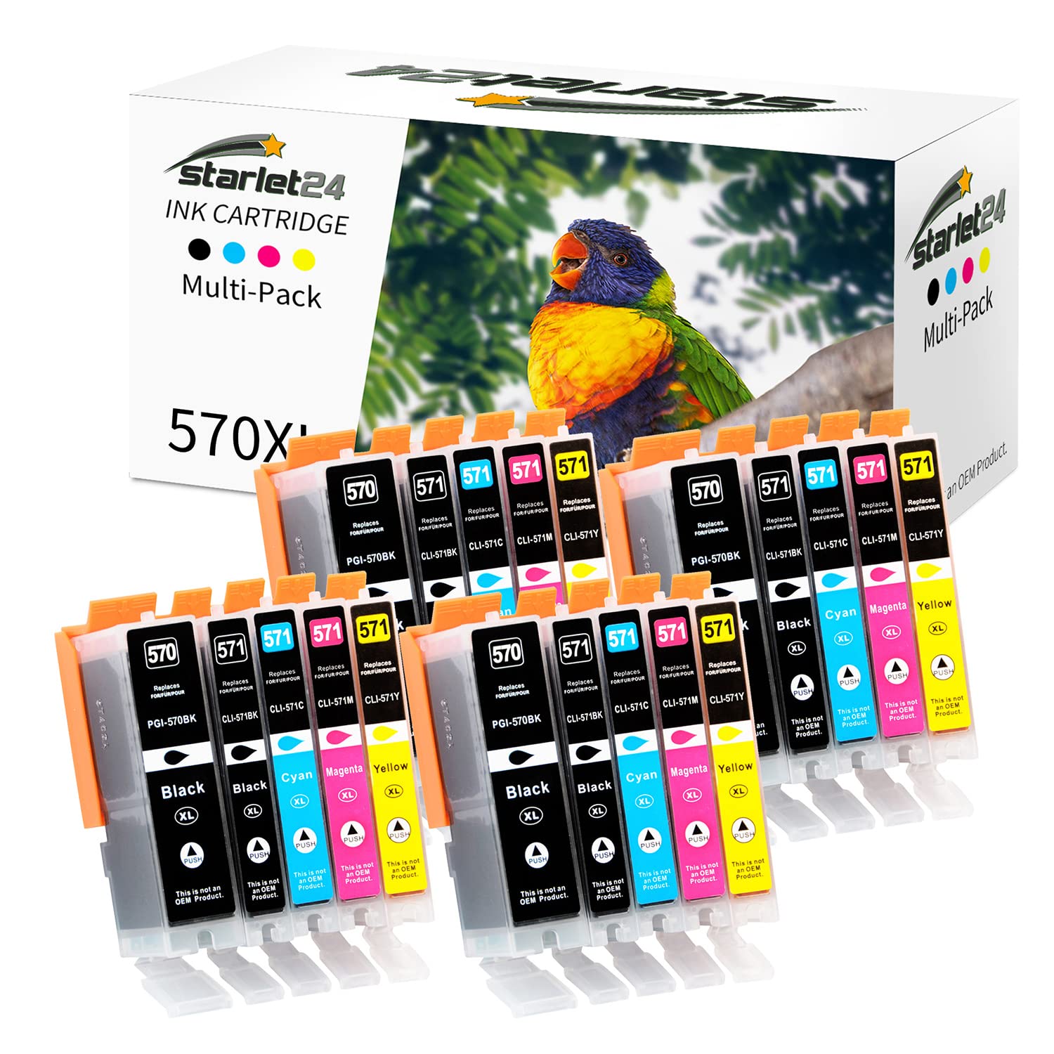 Canon PGI-570 / CLI-571 PGBK/C/M/Y/BK Inktcartridge 5-kleuren Multipack
