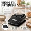 Base de pesaje para Thermomix TM7 | Pesa sin instalar la jarra, evita que el polvo y los líquidos dañen el acoplamiento del motor (placa grande negra) 3