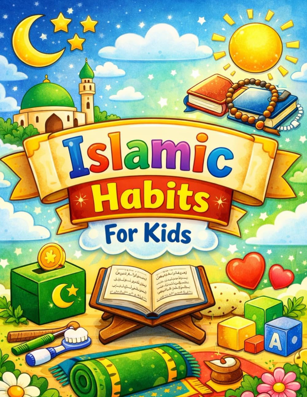 Islamic Habits for Kids: A Gentle Step-by-Step Guide to Build Iman, Salah, Sunnah Manners, Cleanliness & Good Character in Children (Ages 5–10)