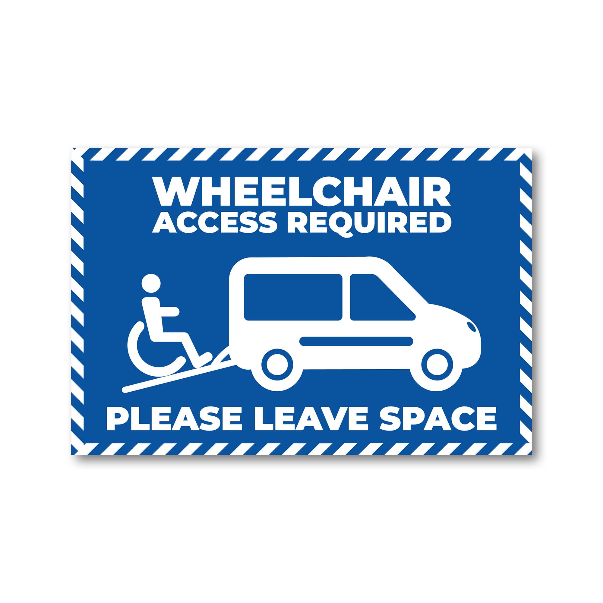 Wheelchair Access Required Car Sticker – Premium Vinyl, Bubble-Free, Waterproof & Durable, Easy to Apply, Removable Decal for Vehicles, Cars, Windows – Disability, Accessible Parking – Made in UK