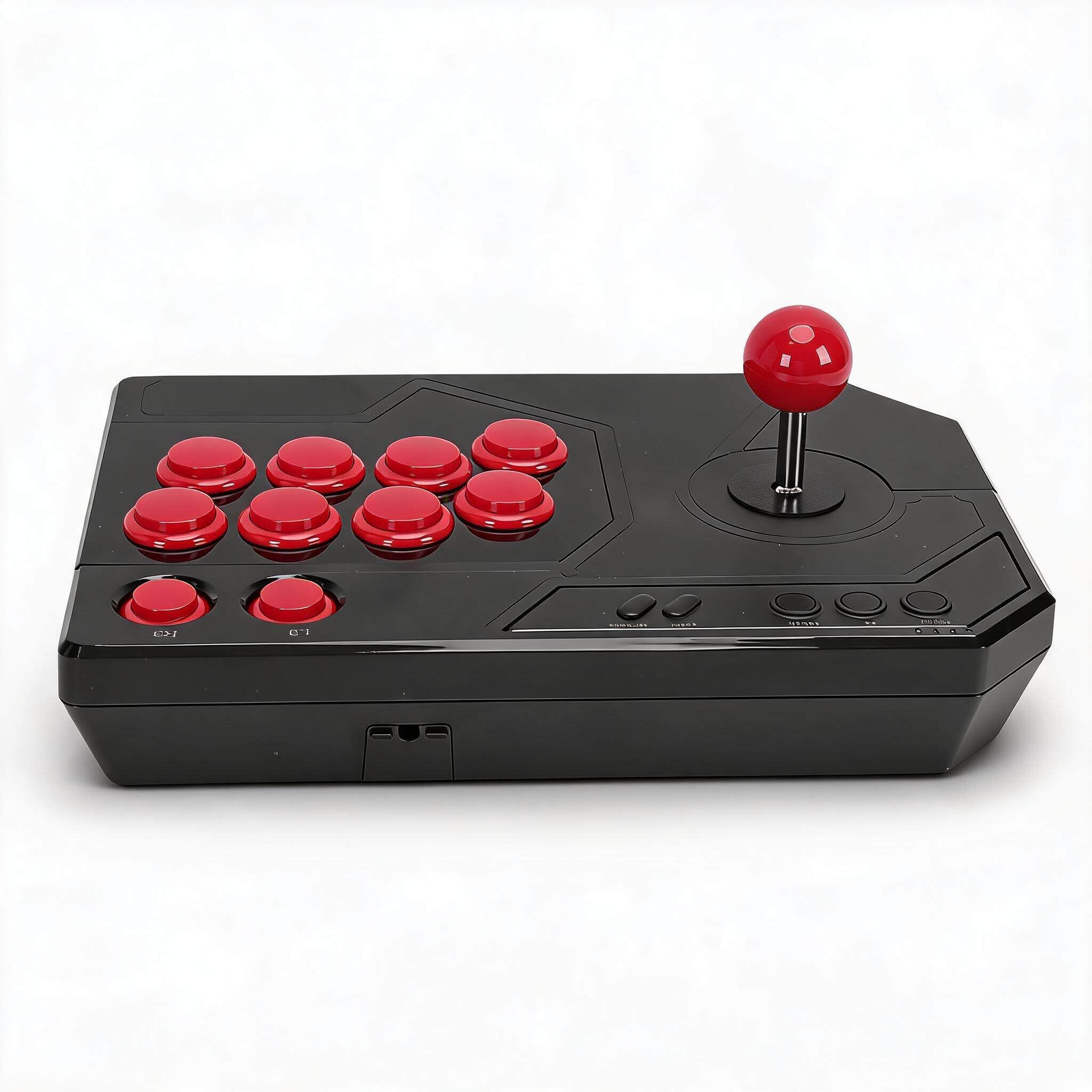Dpofirs Fightstick z regulowaną prędkością i Układem 8 Przycisków dla Entuzjastów Gier i Graczy Komputerowych