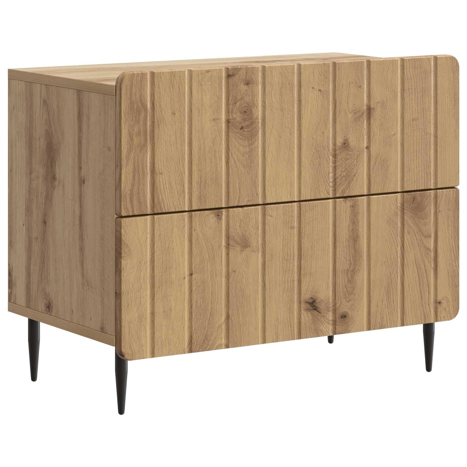 Table de chevet en bois ingénierie 62 x 34,5 x 49,5 cm