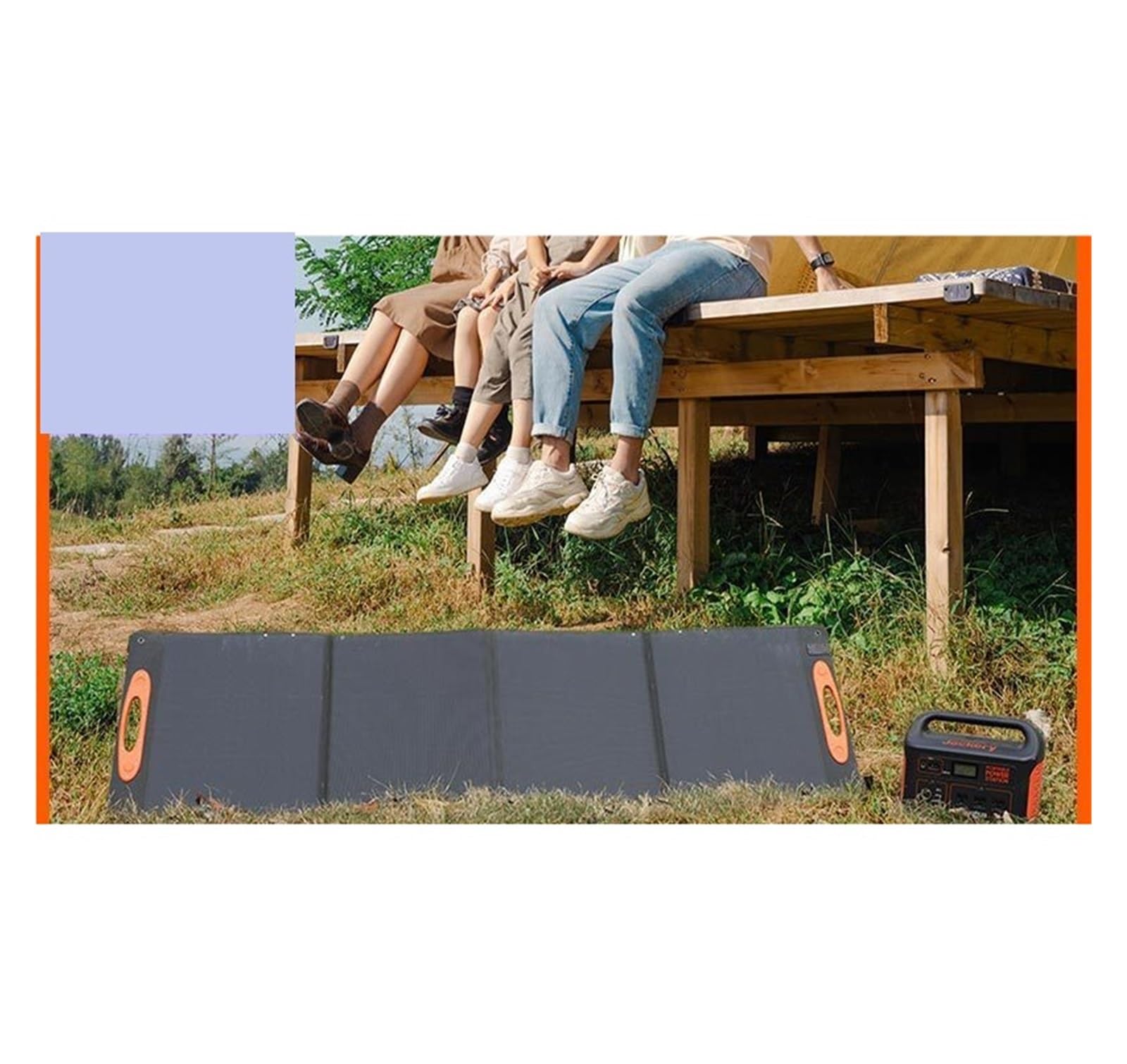 Pannello solare monocristallino BC da 200 W for accumulo di energia esterna Borsa solare pieghevole portatile Pannello di generazione di energia solare adatto